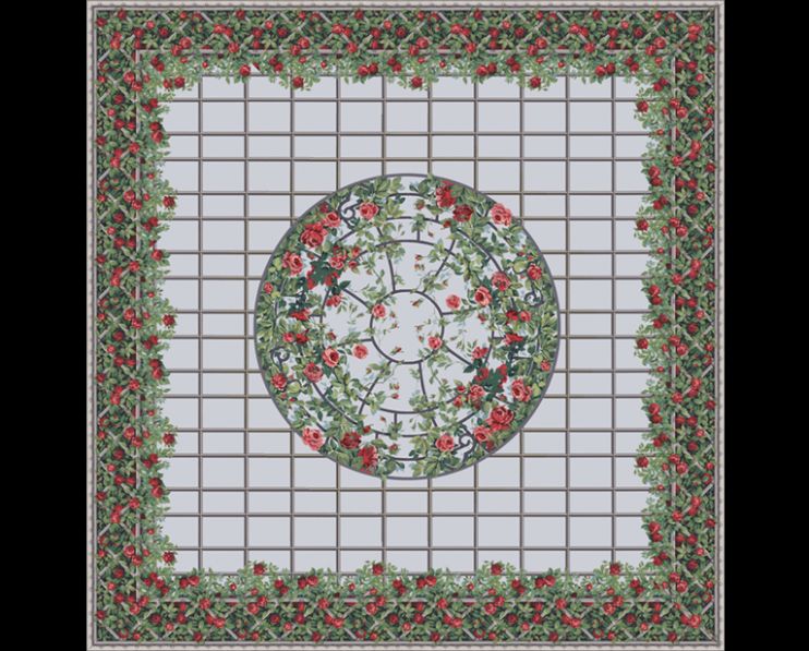 Montage Coupole Fleurie & Roseraie Ceiling