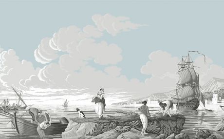 Grisaille avec ciel bleu